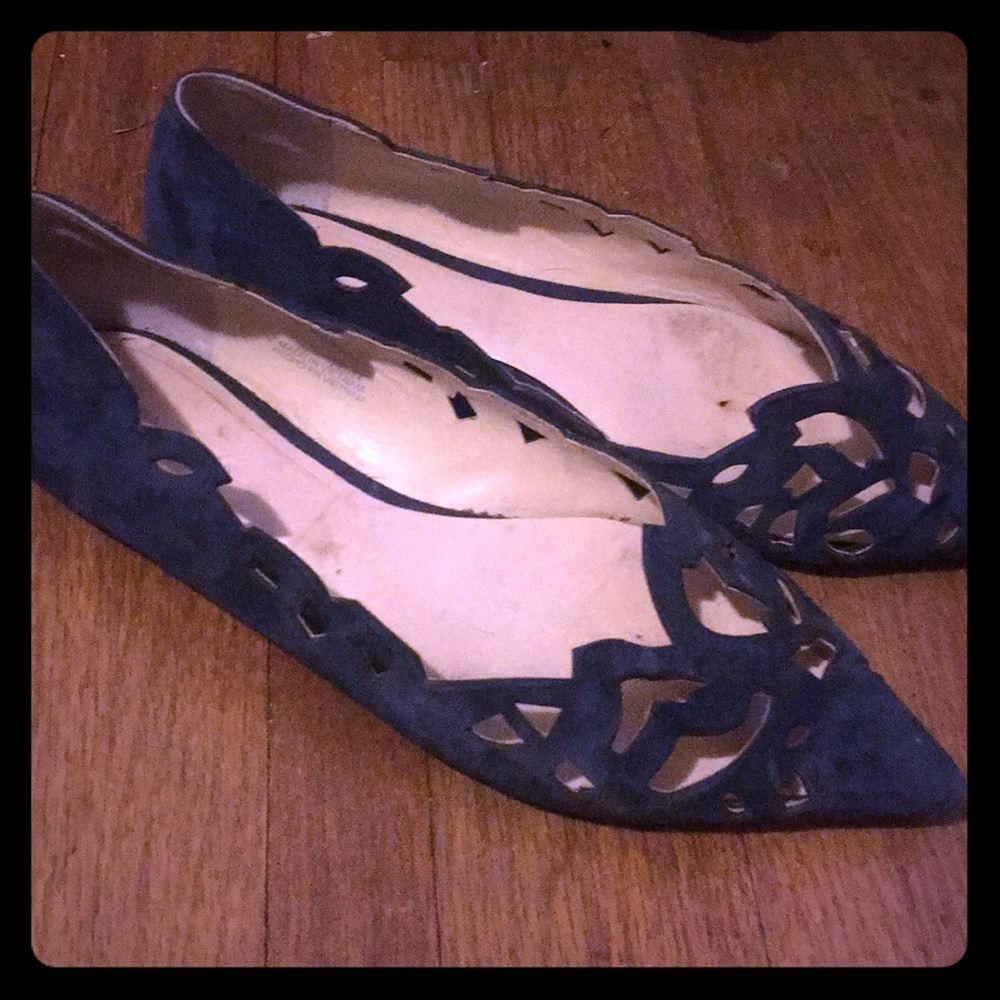 Zara Woman Navy Flats